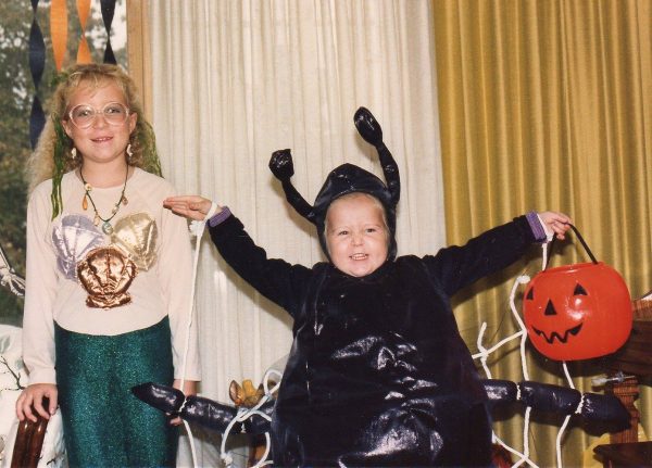 Me and Shelley on Halloween many moons ago