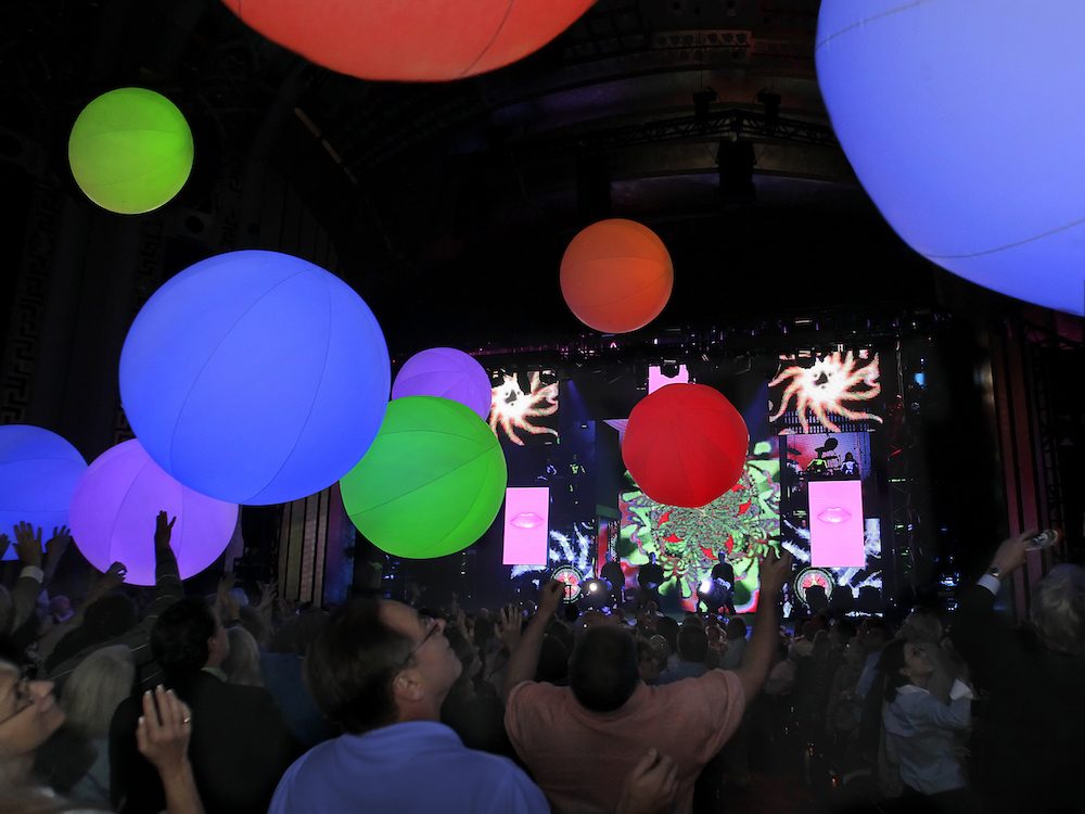 Audience at Blue Man Group Chicago.