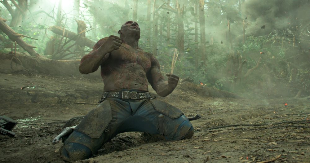 Dave Bautista Interview as Drax on set of Guardians of the Galaxy Vol. 2