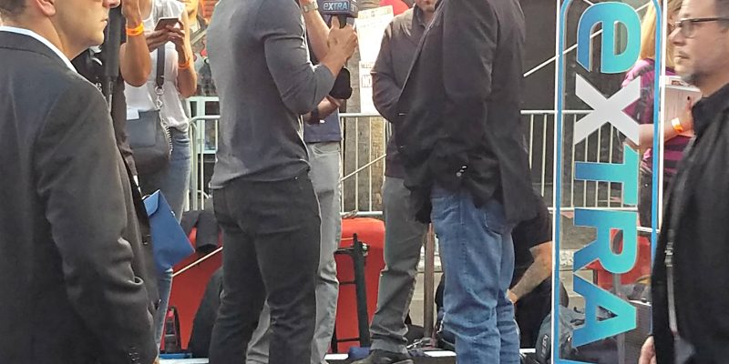 Mario Lopez and Kurt Russell at The Guardians of the Galaxy Vol. 2 world premiere.