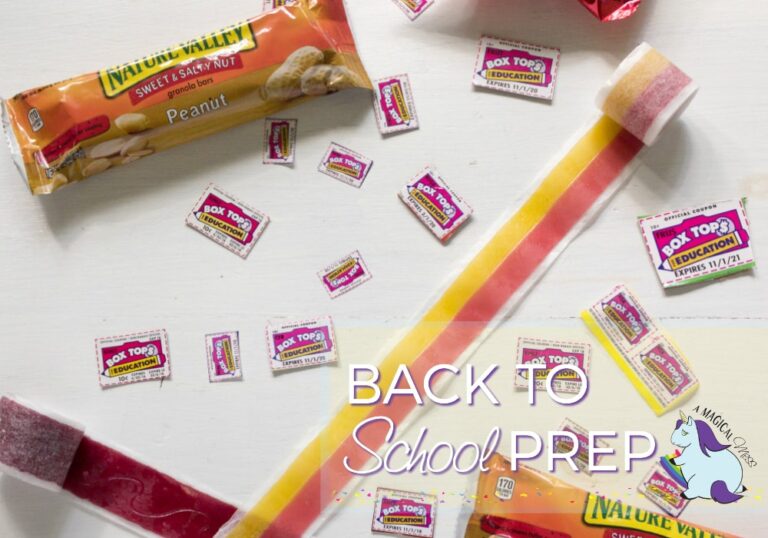 Back to School Snacks - Getting Ready with Box Tops Sweepstakes
