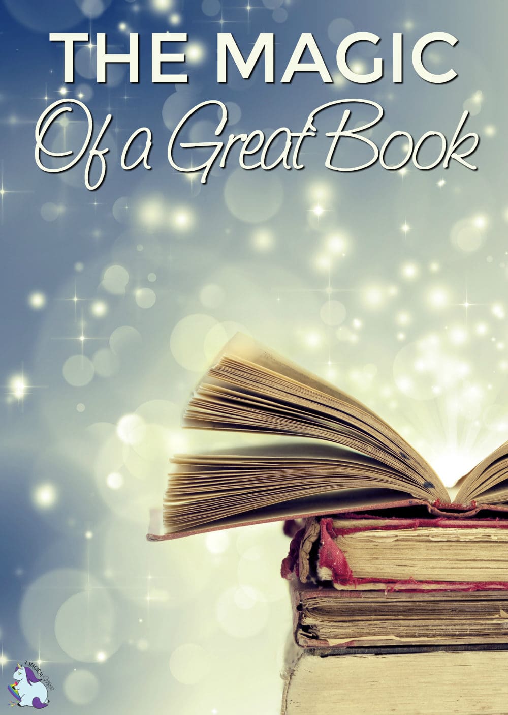 A book opening that looks like a magical background.