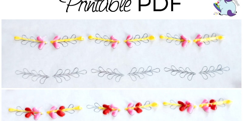 Coco Leaf Printables for cupcake topping. 