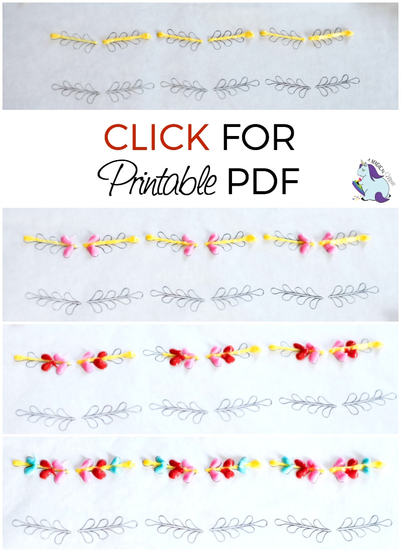 Coco Leaf Printables for cupcake topping. 