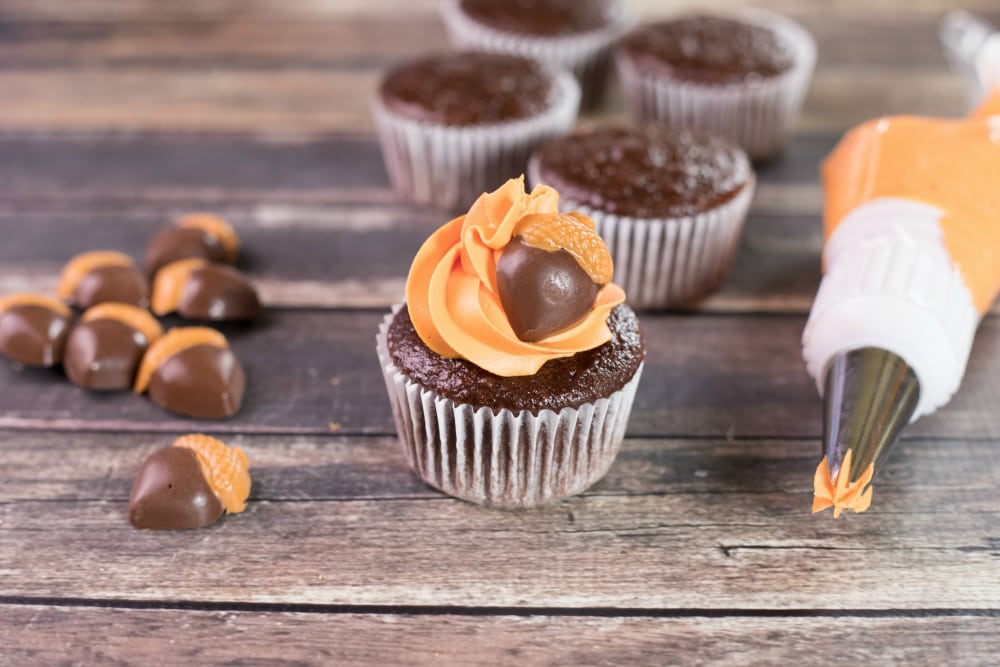 Nutty By Nature Fall Themed Cupcakes