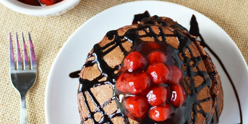 Best Protein Pancakes - 90 Calorie Chocolate Cherry Goodness