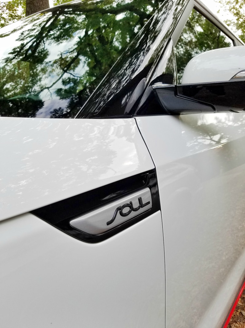 Closeup of the 2017 Kia Soul.