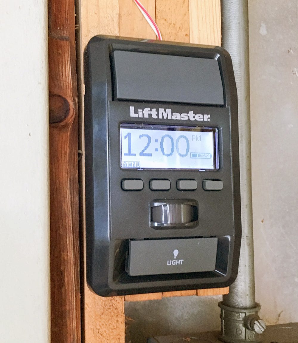 Digital programming options like automatically shutting the garage door. 