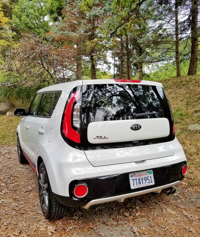Back of the 2017 Kia Soul.