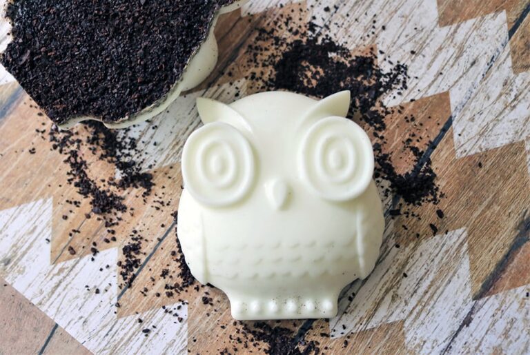 Exfoliating Coffee Soap Recipe with Cardamom and Lime