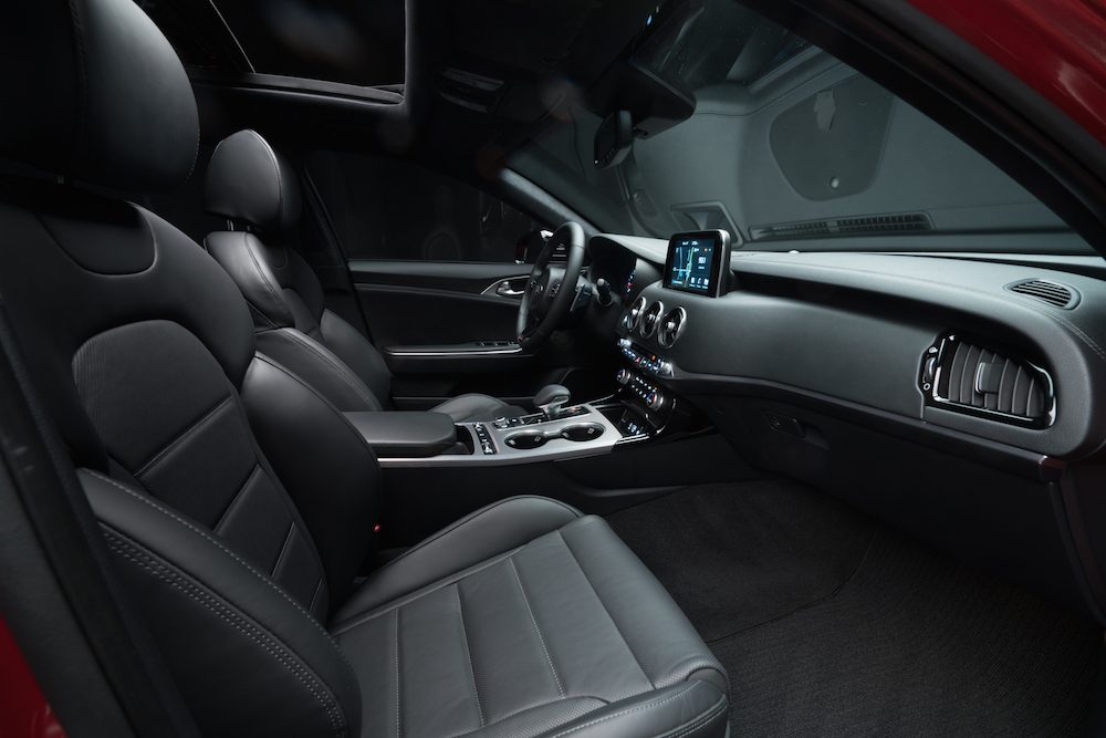 2018 Kia Stinger interior.