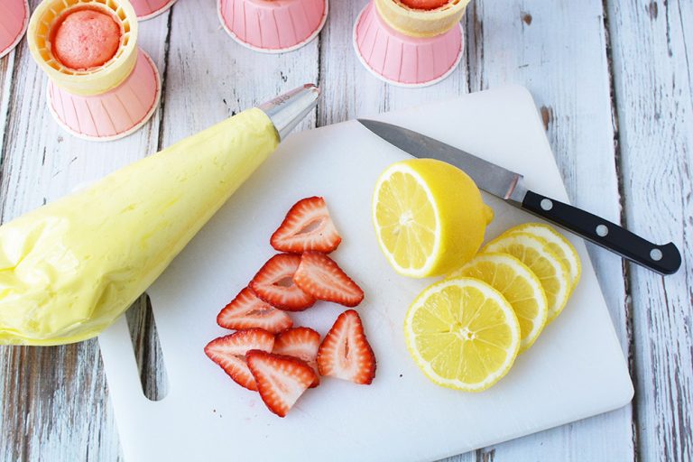Strawberry Lemonade Cupcakes in a Cone Recipe