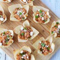 Easy BBQ Chicken Wonton Cups Recipe