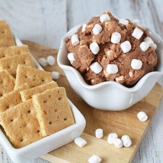 Chocolatey S'more Eggless Cookie Dough Recipe