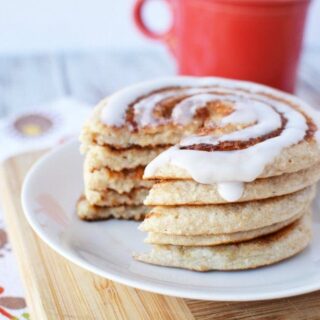 Muscle Building Foods - Scrumptious Cinnamon Roll Pancakes