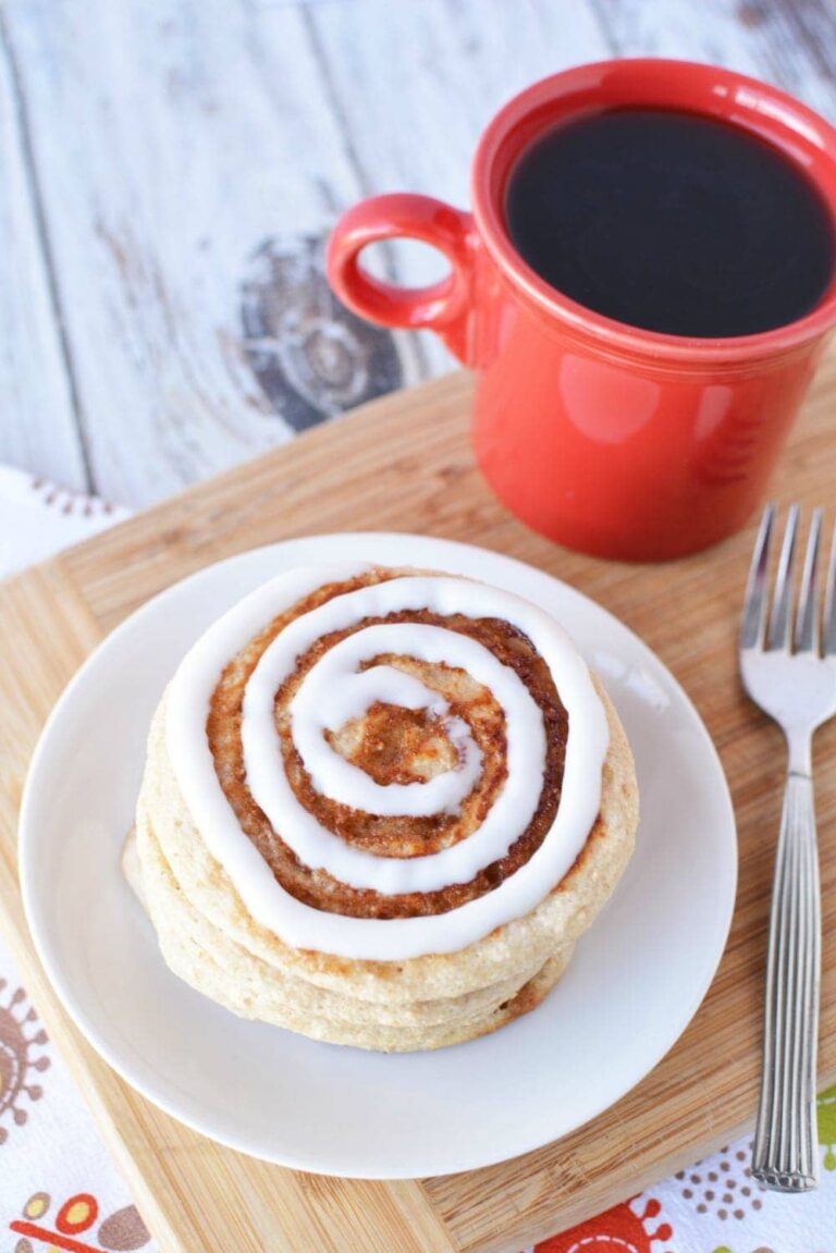 Muscle Building Foods - Scrumptious Cinnamon Roll Pancakes