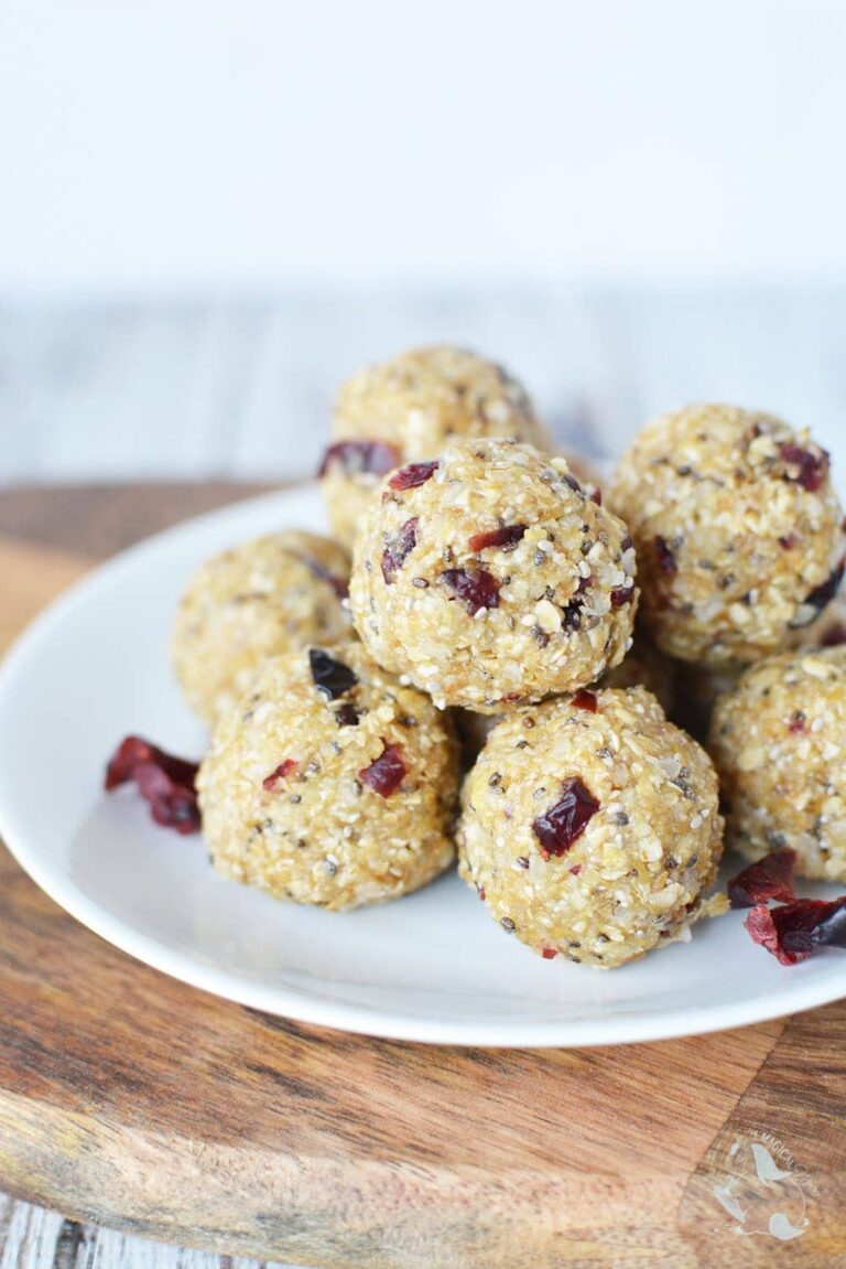 Cranberry No Bake Energy Bites Recipe