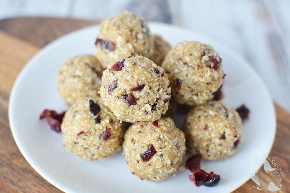 Cranberry No Bake Energy Bites Recipe