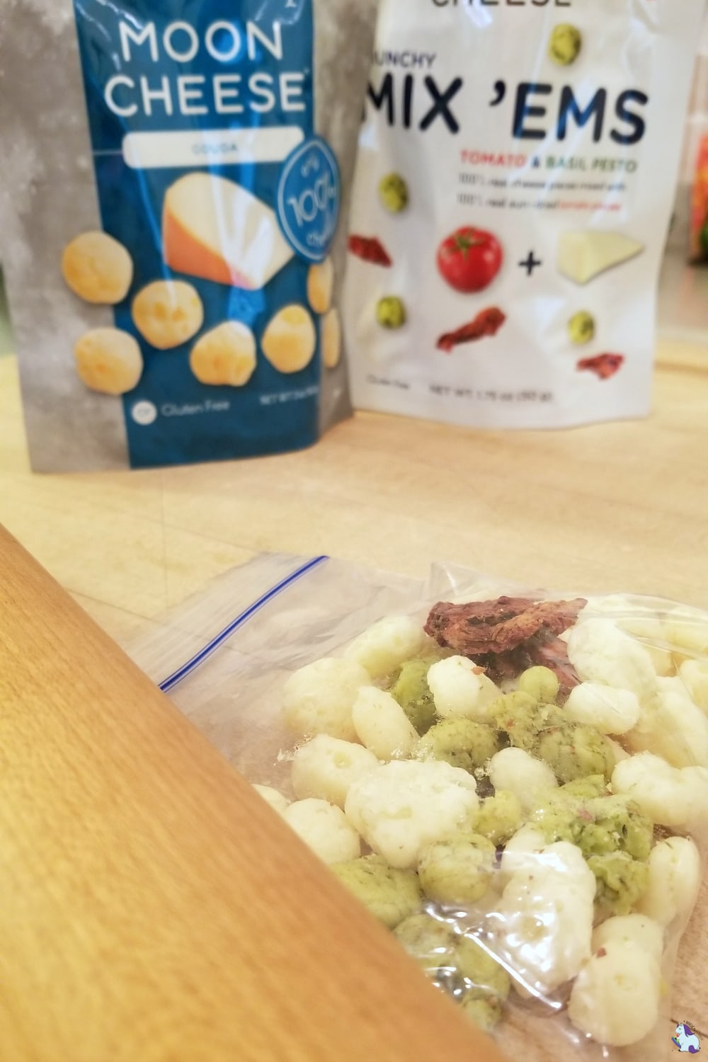 Crushing Moon Cheese as a replacement for breadcrumbs.