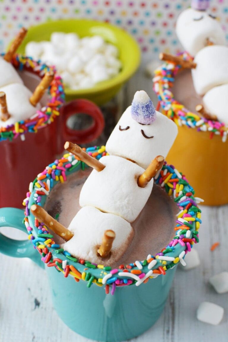 Unicorn hot cocoa