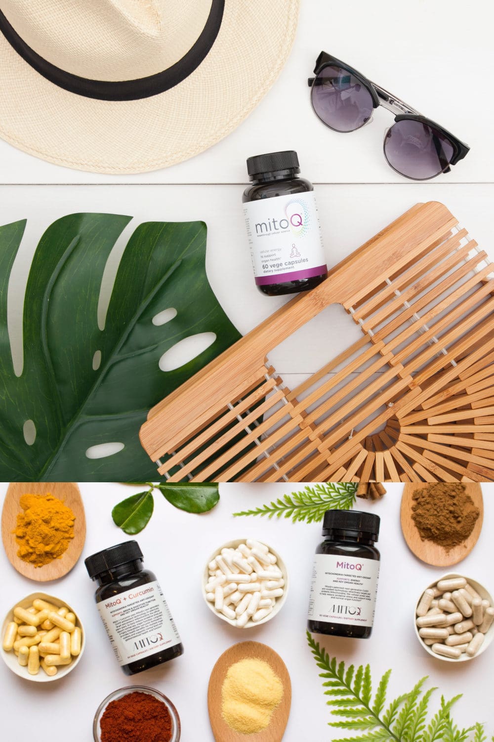 Self Care and MitoQ supplements.