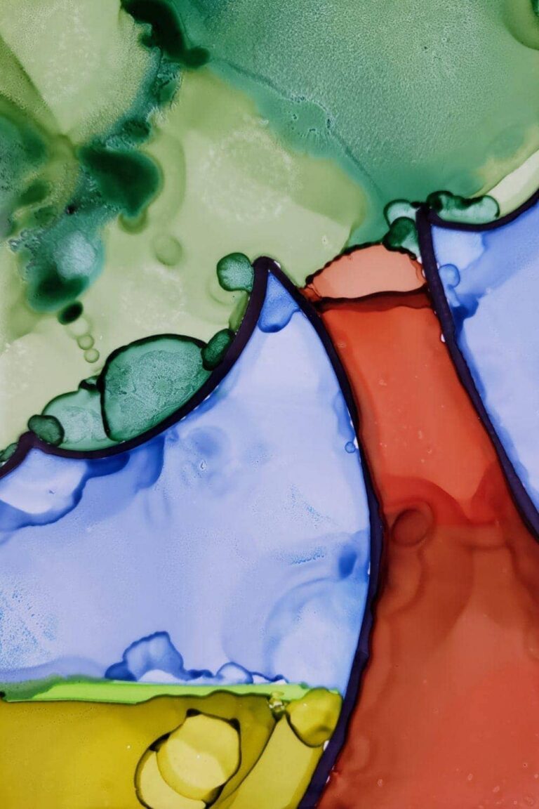 Alcohol Ink Earth Day craft