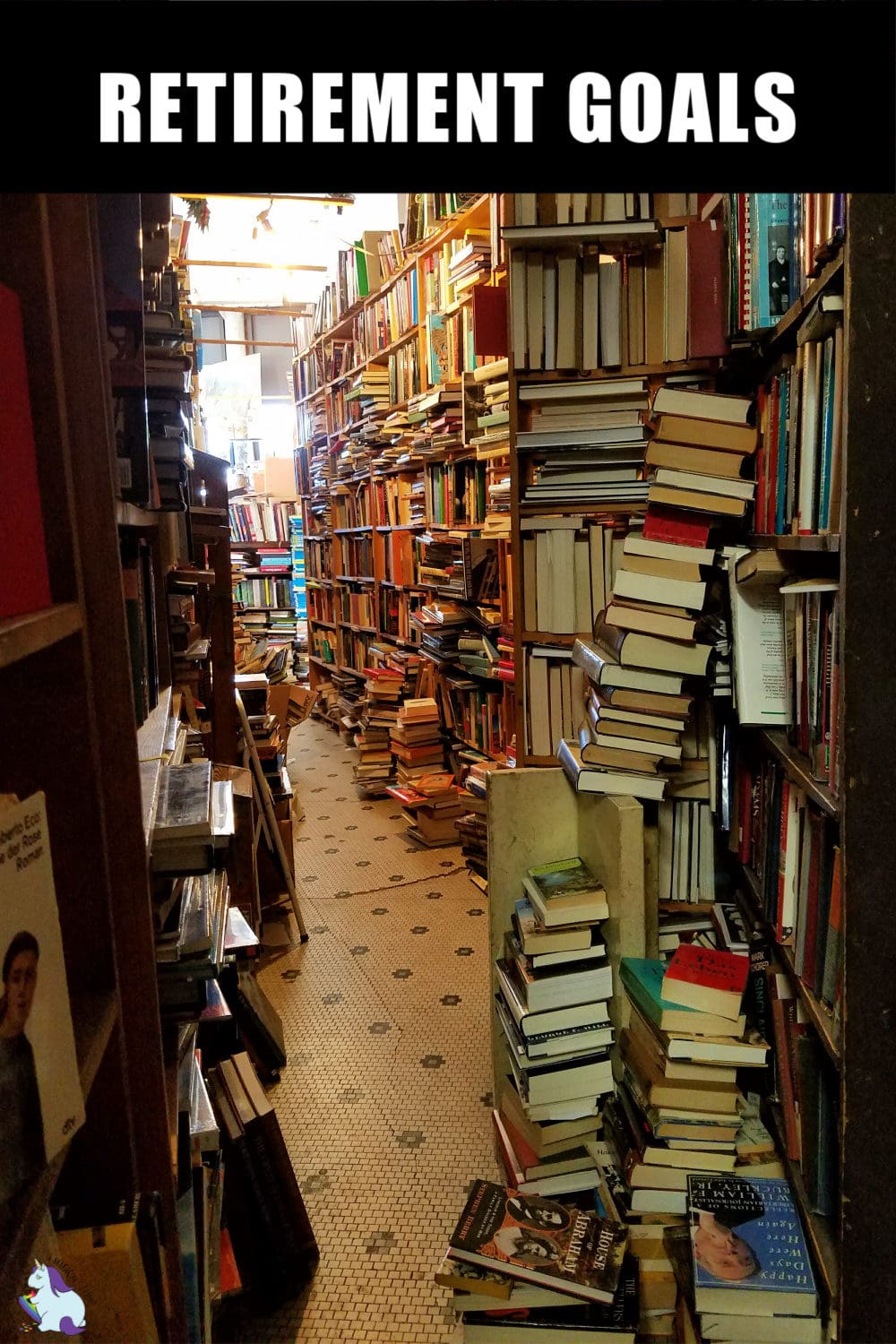 A library with a ton of books. Stacks everywhere. 