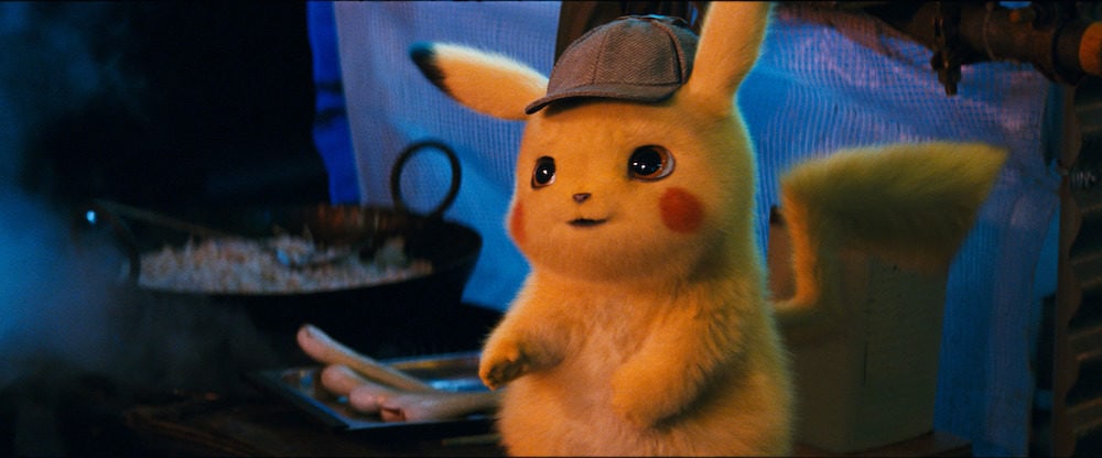 Detective Pikachu (RYAN REYNOLDS) in Legendary Pictures', Warner Bros. Pictures' and The Pokémon Company's comedy adventure "POKÉMON DETECTIVE PIKACHU," a Warner Bros. Pictures release.