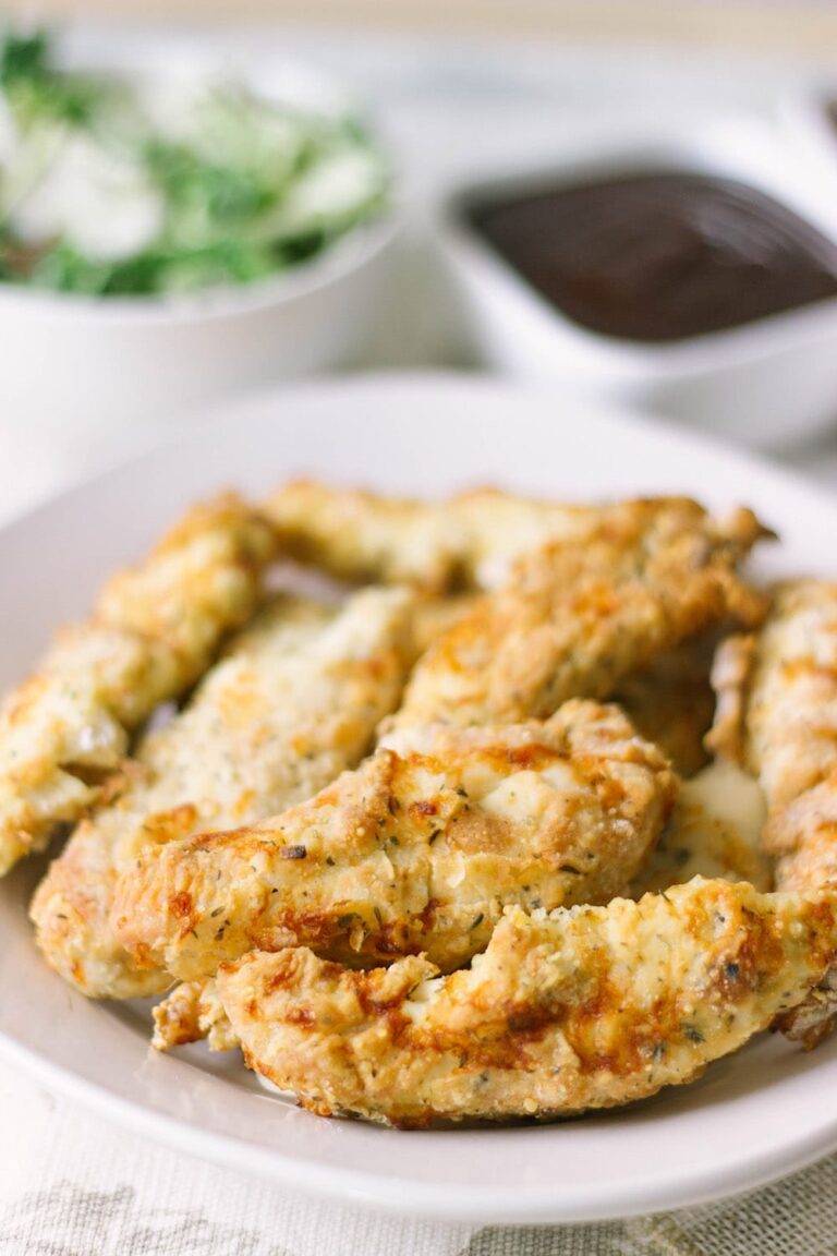 Crispy chicken strips in the air fryer