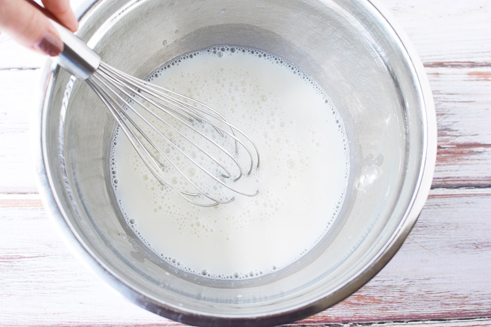 Whisk in a bowl.