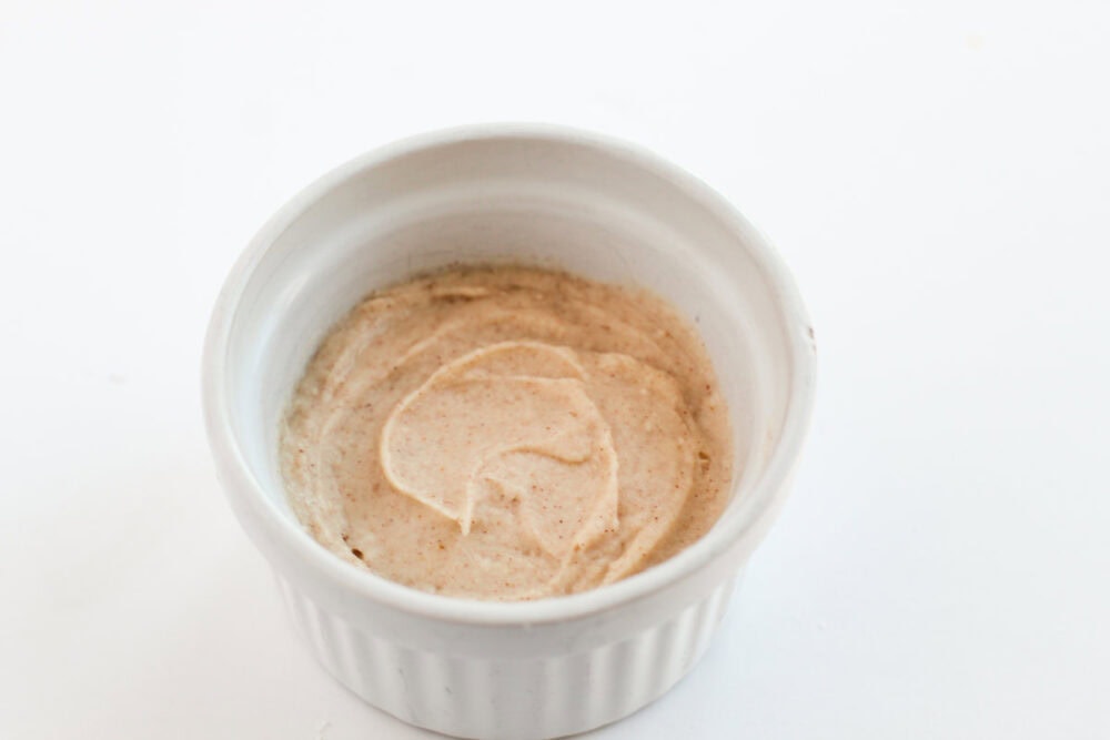 Cake batter in a cup.