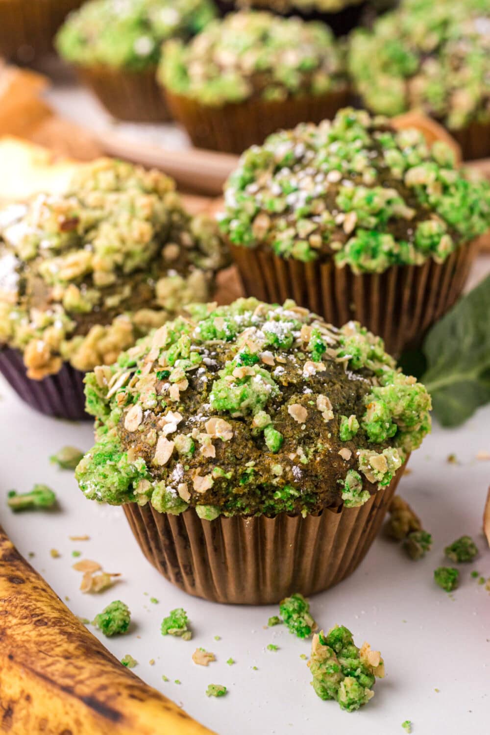 Moldy muffins for a Halloween breakfast trick.