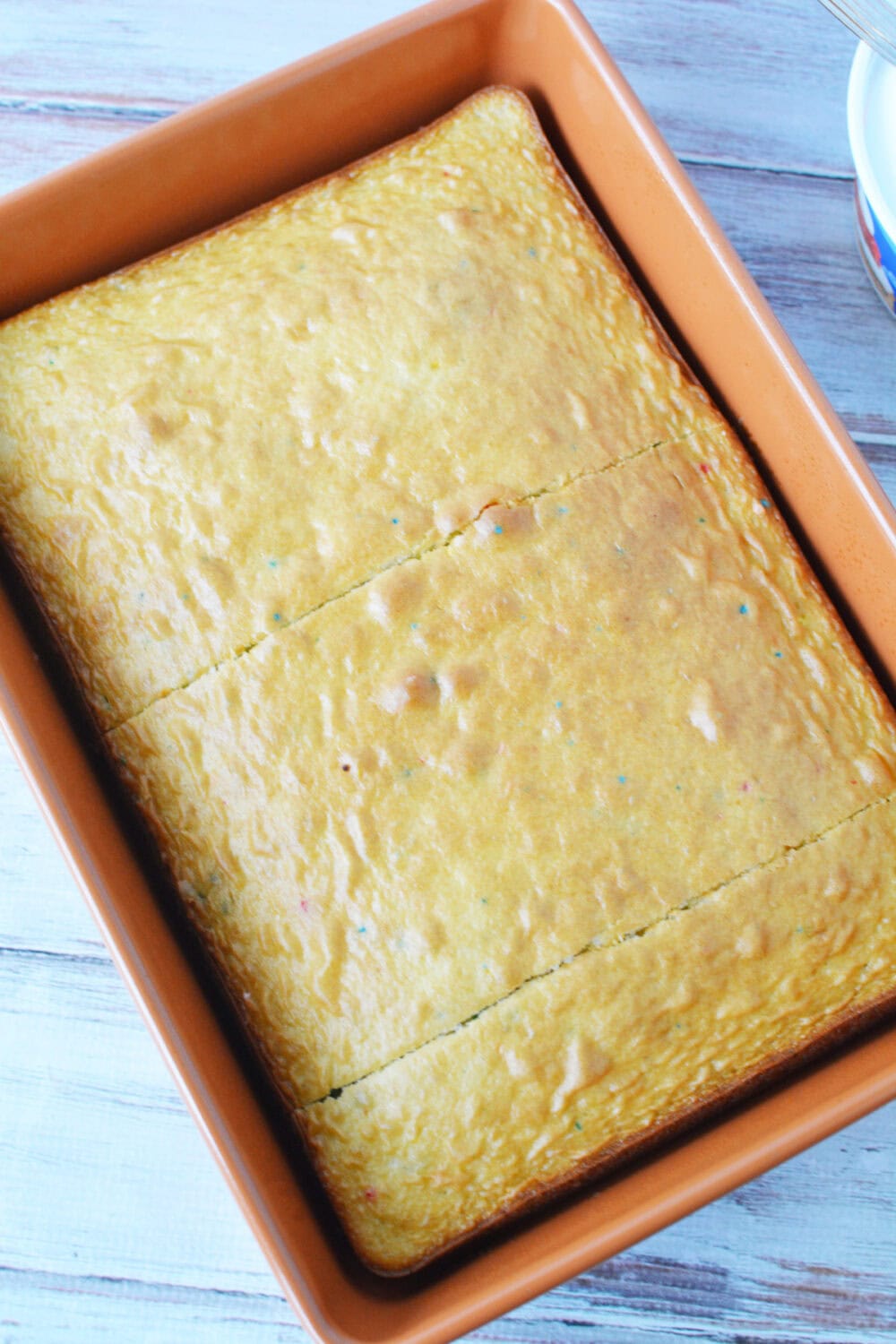 Cake in a pan. 