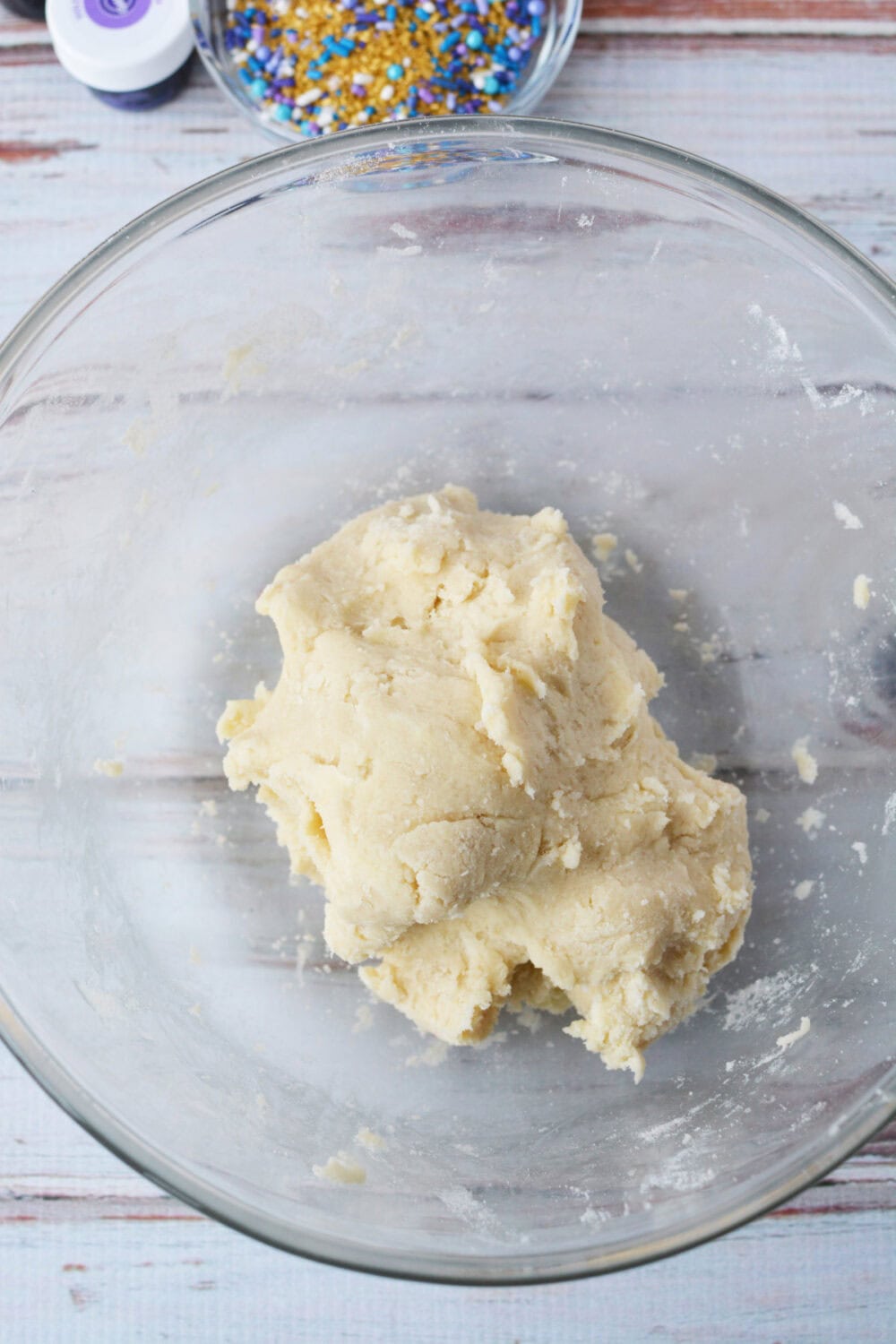 Dough in a bowl.