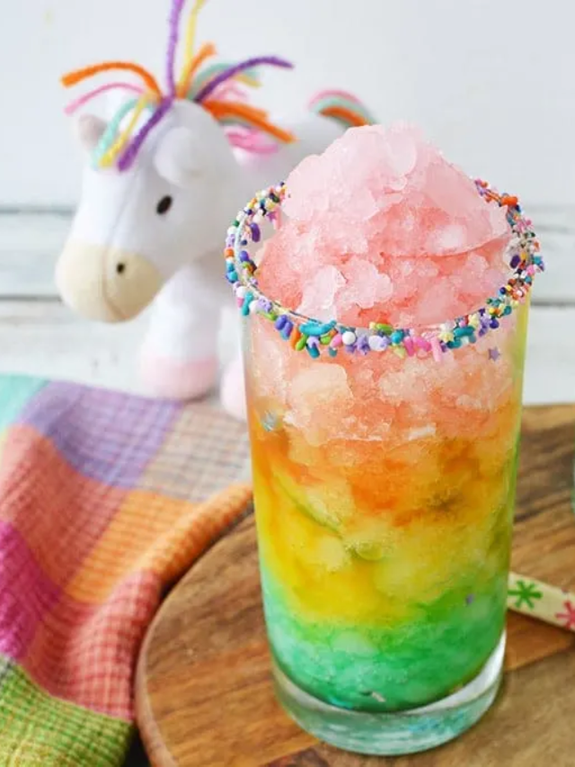 Rainbow Unicorn Slush Icy Lemonade Story