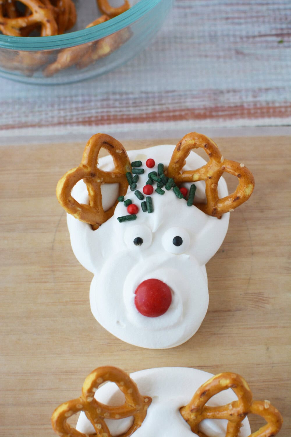 Whipped cream reindeer