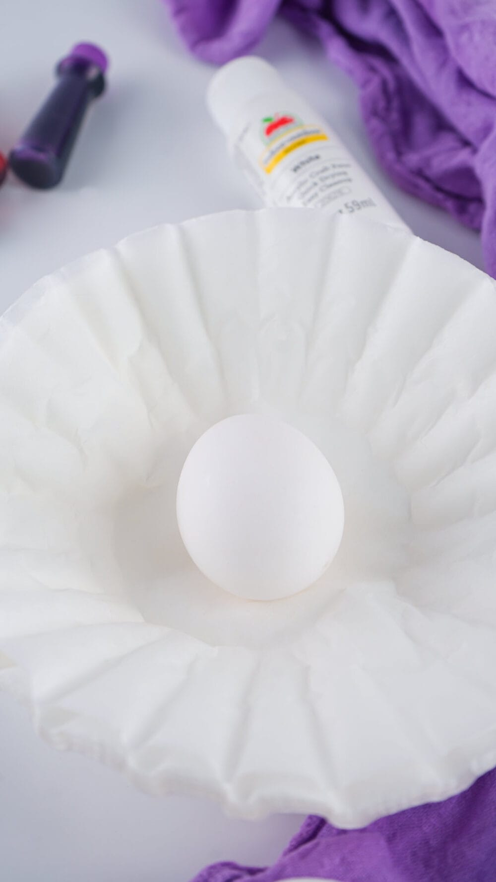 Egg in a coffee filter