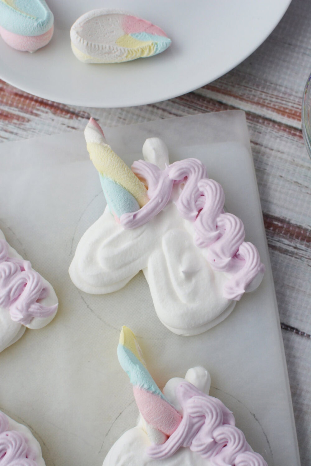 Adding color to the mane of the whipped cream unicorn